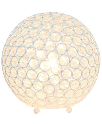 Lalia Home Elipse 10" Crystal Orb Table Lamp