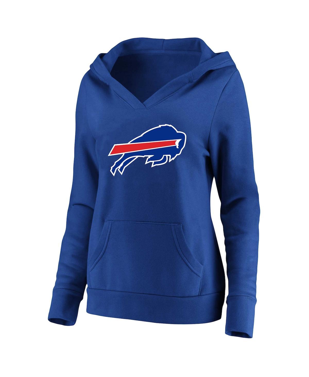 Women's Profile Josh AllenBuffalo Bills Plus Size Player Name and Number Pullover Hoodie - Royal