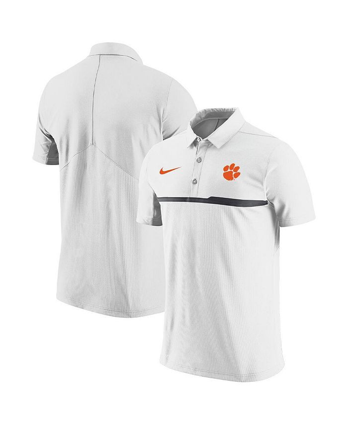 Nike Men's White Clemson Tigers Coaches Performance Polo Shirt Macy's