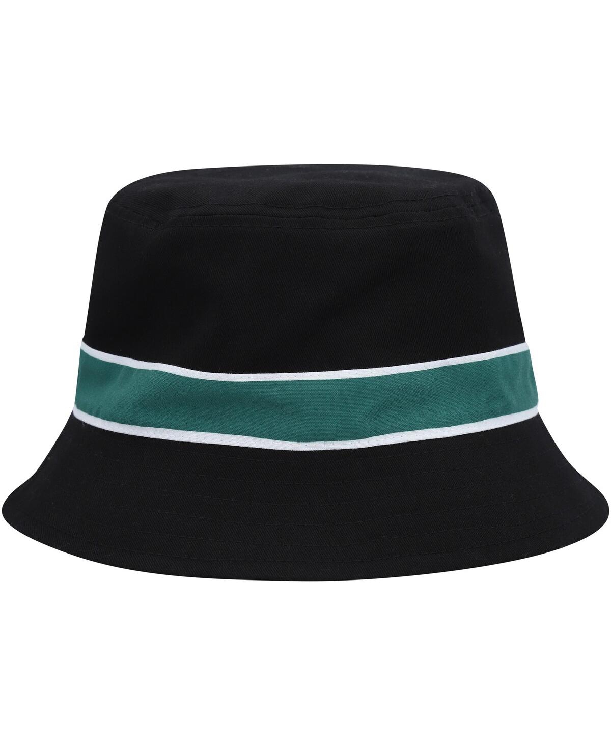 NEW ERA MEN'S NEW ERA BLACK, CAMO LAS VEGAS RAIDERS REVERSIBLE BUCKET HAT 