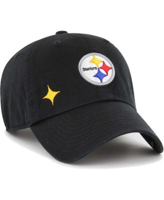 Women's Black Pittsburgh Steelers Confetti Icon Clean Up Adjustable Hat