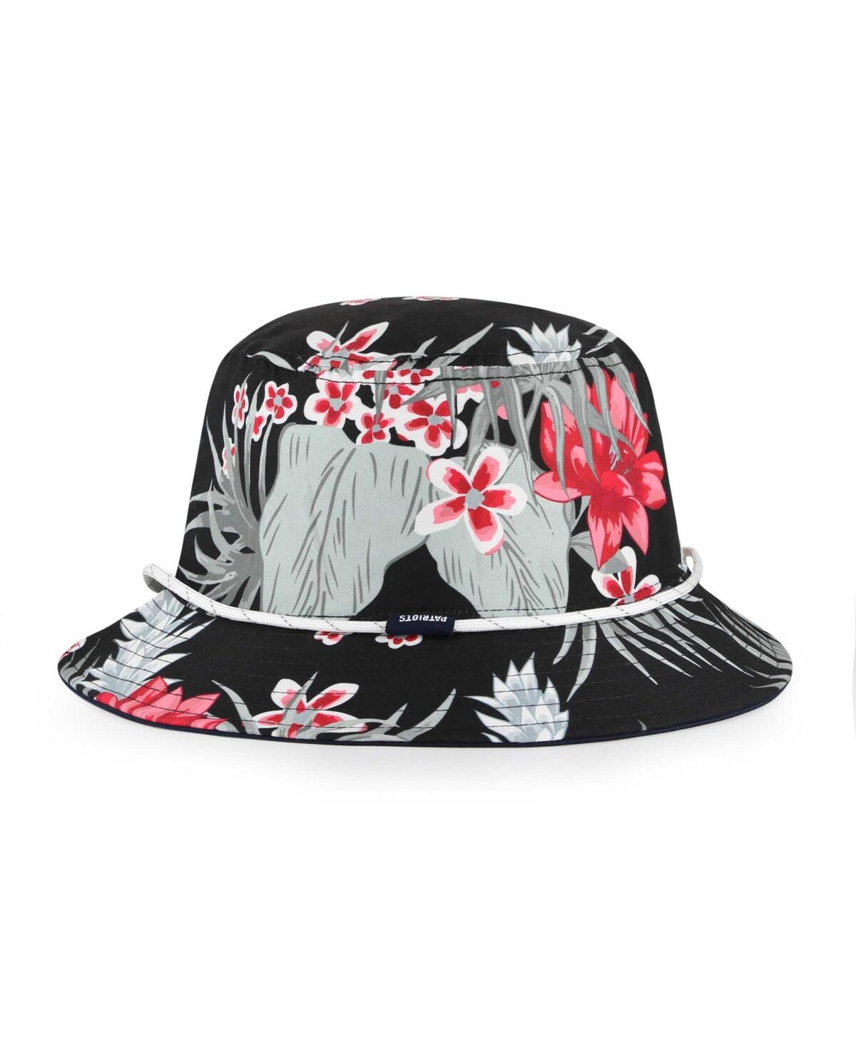 Shop 47 Brand Men's ' Black New England Patriots Dark Tropic Bucket Hat