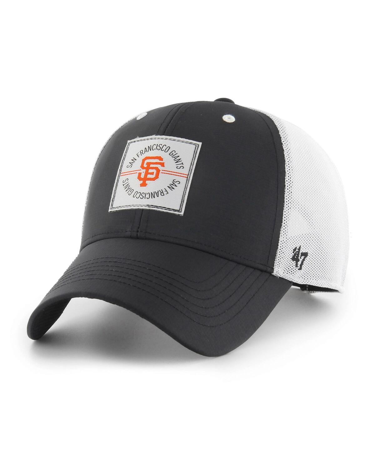 47 Brand Men's ' Black San Francisco Giants Disburse Mvp Trucker Adjustable Hat