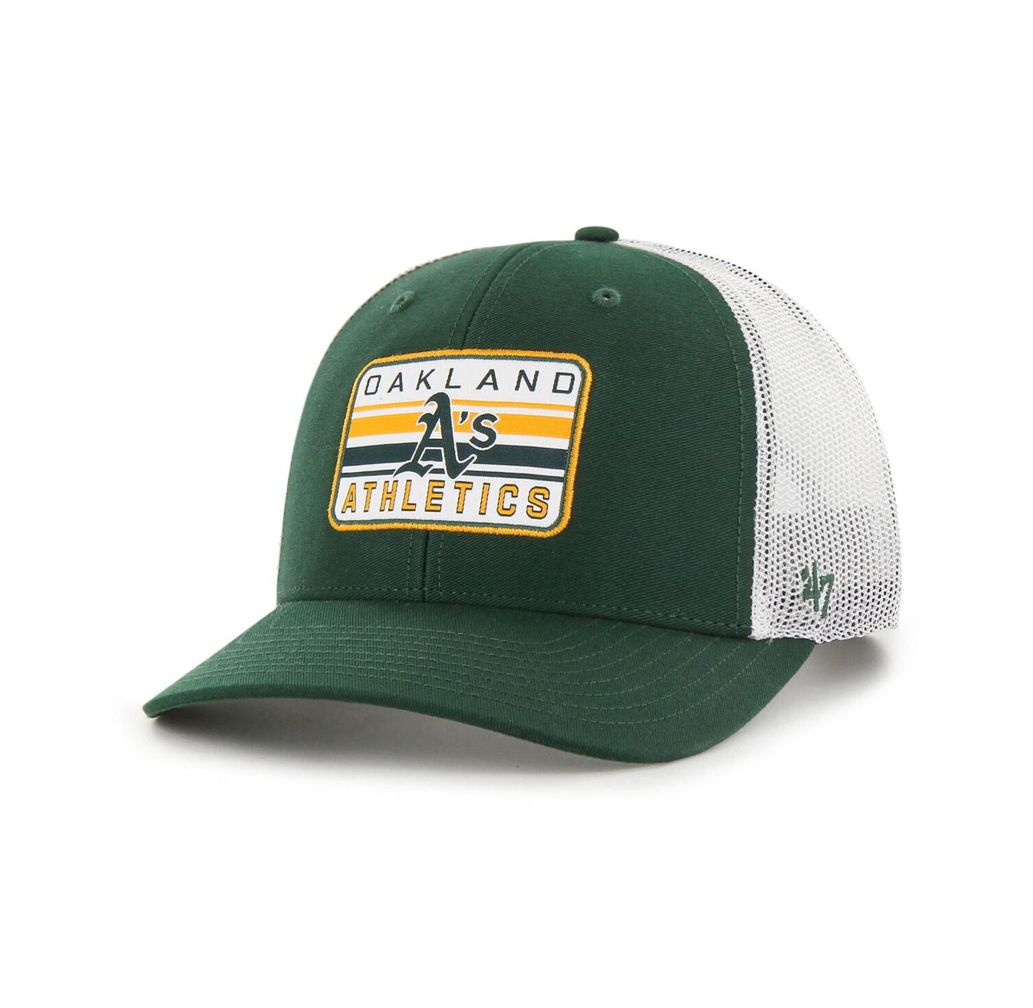Men's Green Oakland Athletics Drifter Trucker Adjustable Hat