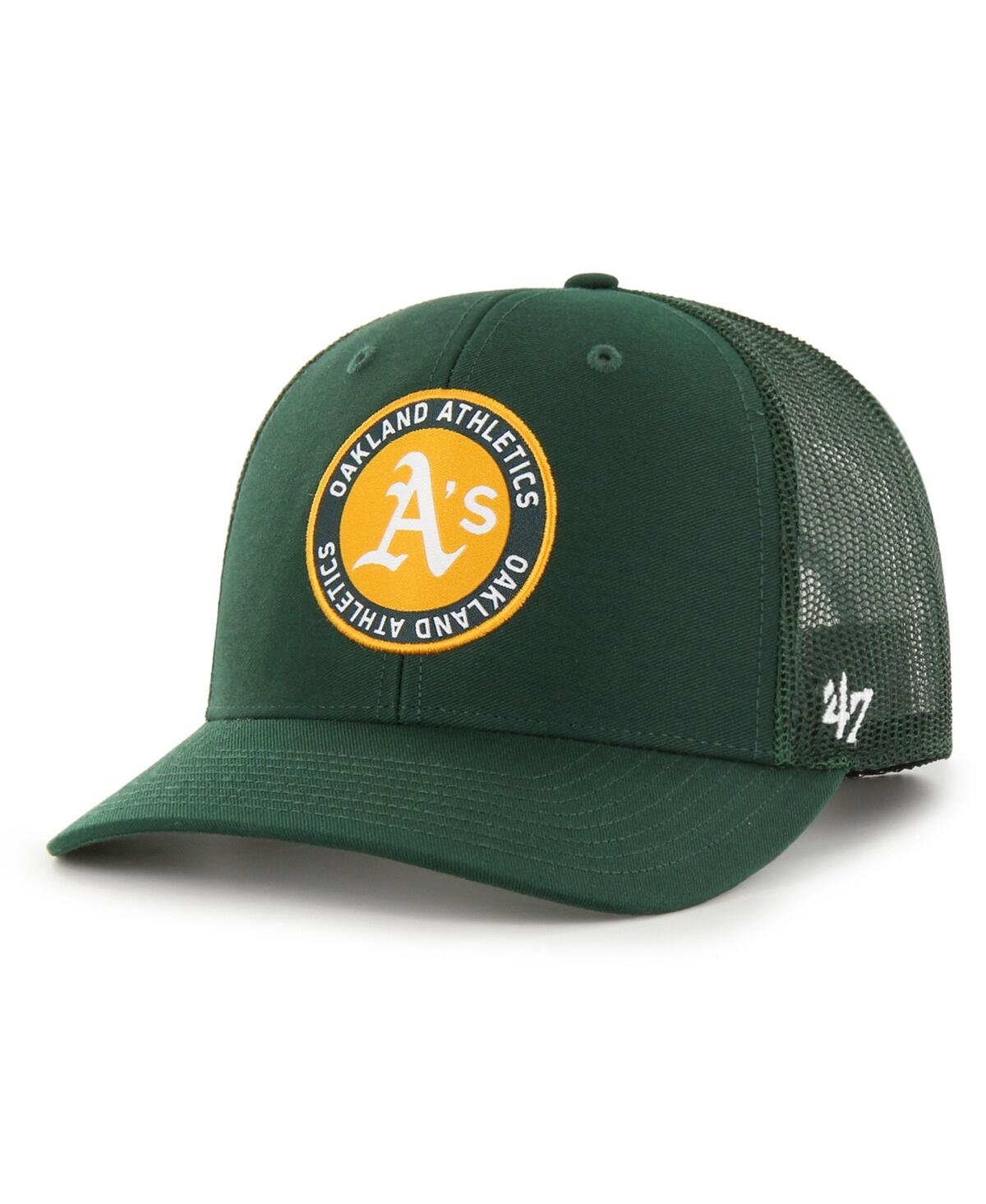 47 Brand Men's ' Green Oakland Athletics Unveil Trucker Adjustable Hat