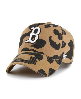 Женская брендовая коричневая шляпа Boston Red Sox Rosette Clean Up с регулируемой посадкой, 47-го года выпуска