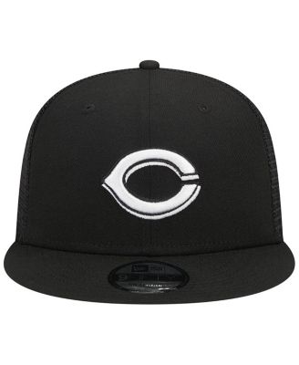 Men's Black Cincinnati Reds Trucker 9FIFTY Snapback Hat