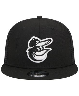 Men's Black Baltimore Orioles Trucker 9FIFTY Snapback Hat