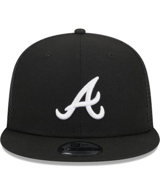 Men's Black Atlanta Braves Trucker 9FIFTY Snapback Hat