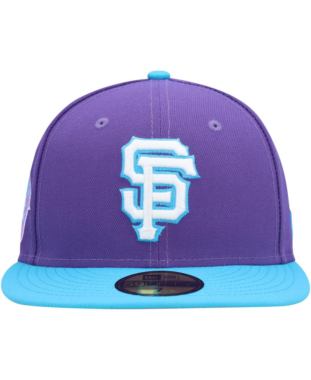 Shop New Era Men's  Purple San Francisco Giants Vice 59fifty Fitted Hat