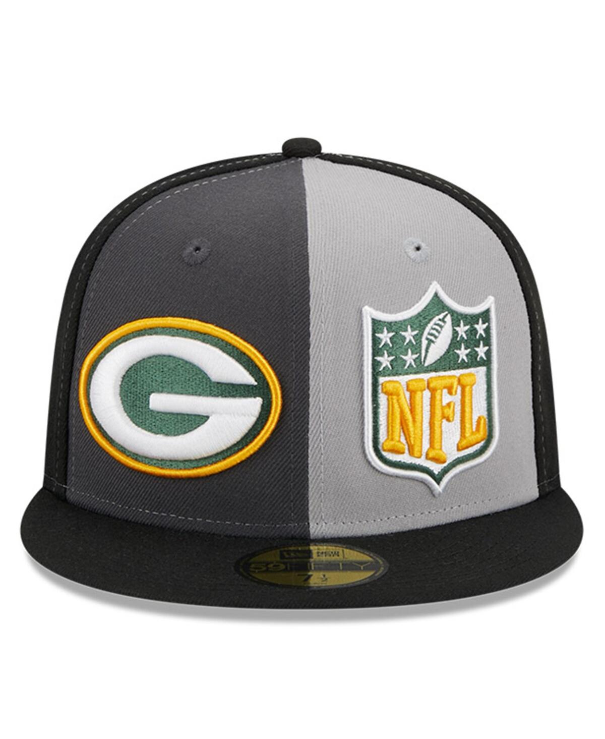 Men's New Era Black Green Bay Packers 2023 Sideline 59FIFTY Fitted Hat - Black
