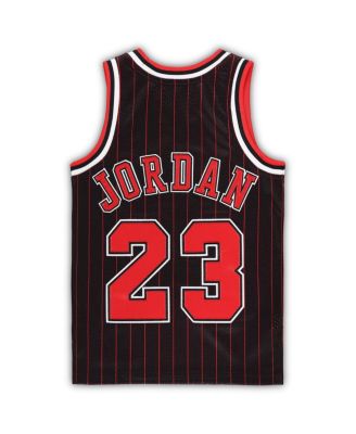 Preschool Boys and Girls Michael Jordan Black Chicago Bulls 1996/97 Hardwood Classics Authentic Jersey