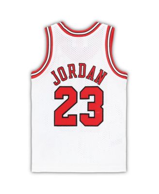 Toddler Boys and Girls Michael Jordan White Chicago Bulls 1997/98 Hardwood Classics Authentic Jersey