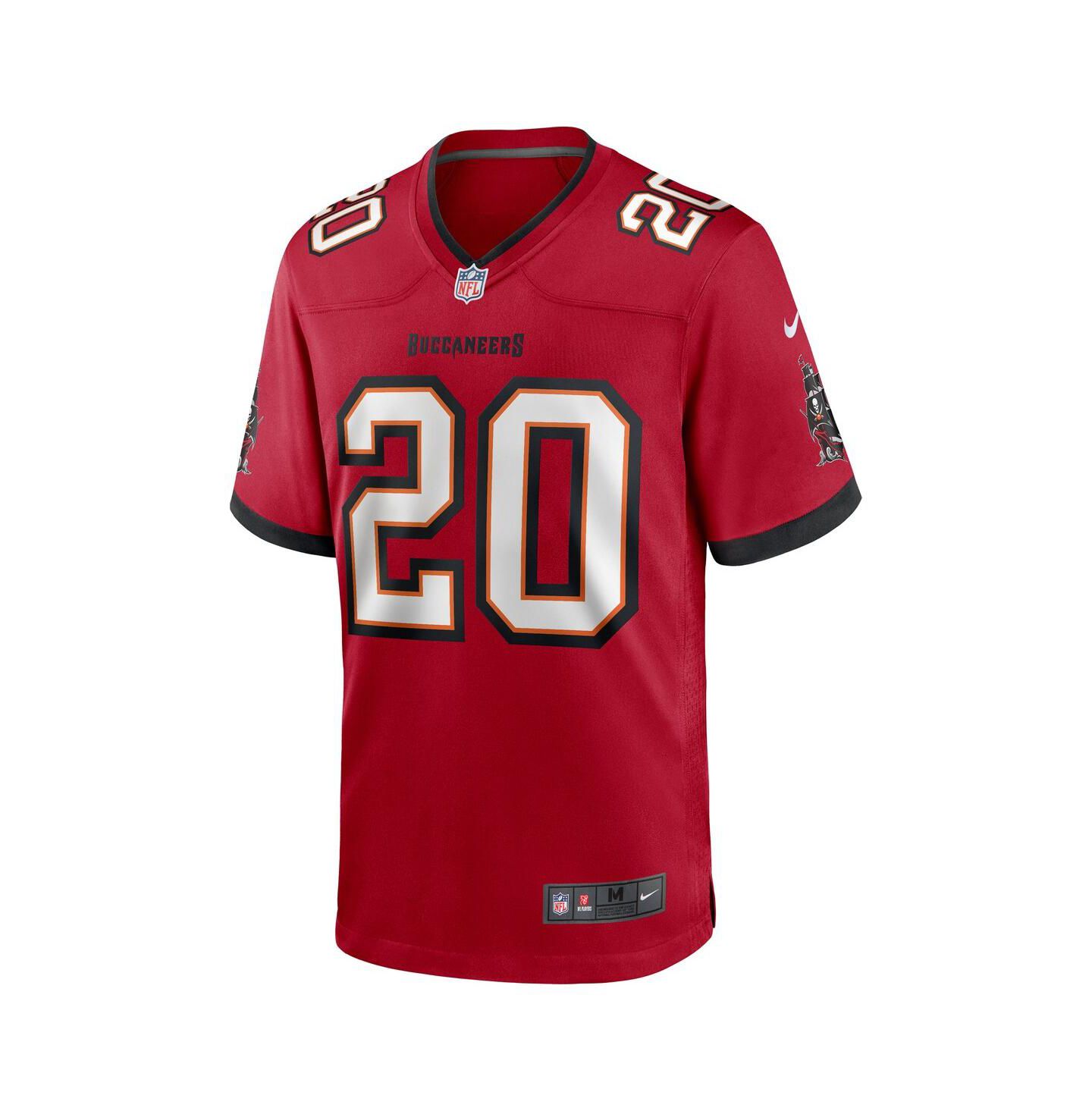 Мужской топ Nike Ronde Barber Red Tampa Bay Buccaneers Retired Player Game Jersey — фото 3