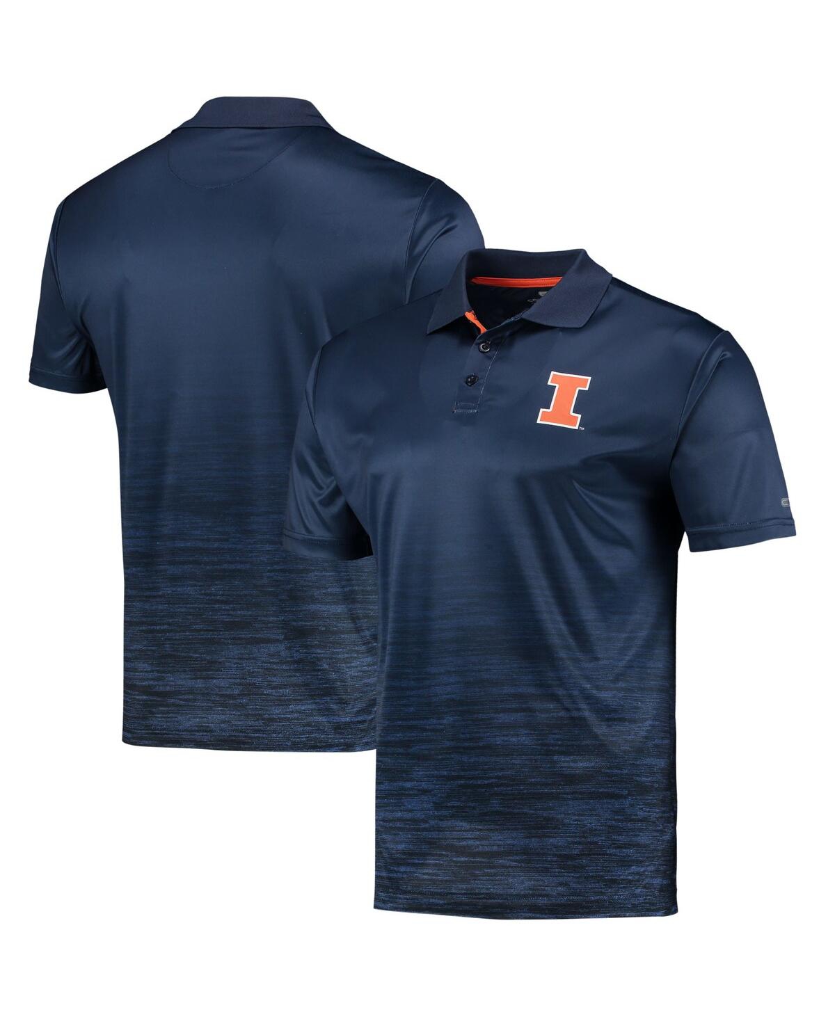 Men's ColosseumIllinois Fighting Illini Marshall Polo Shirt - Navy