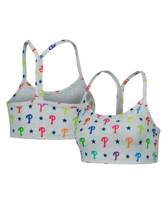 Women's Gray Philadelphia Phillies TLC Rainbow Bra