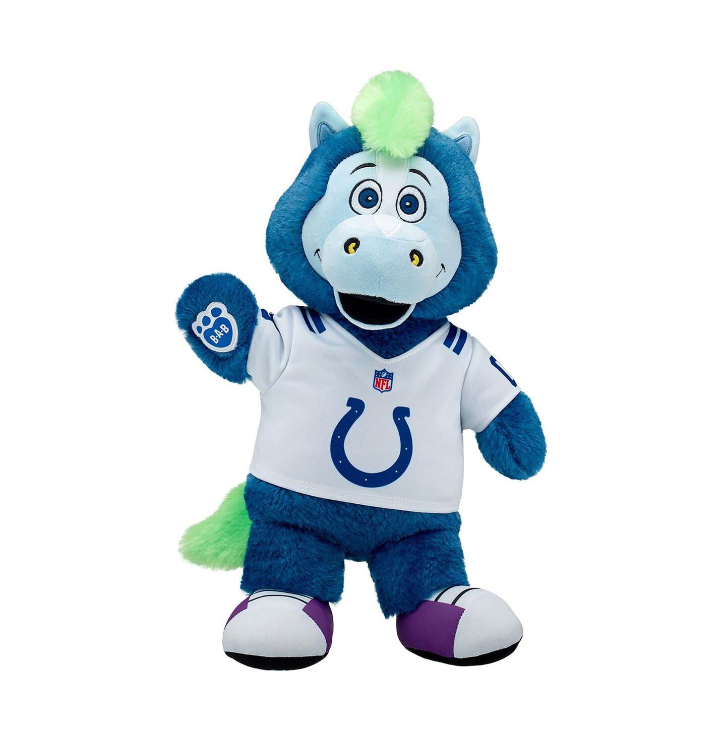Детская мягкая игрушка Build-A-Bear Workshop Indianapolis Colts Official Mascot Blue Collectible 17" Plush — фото 1