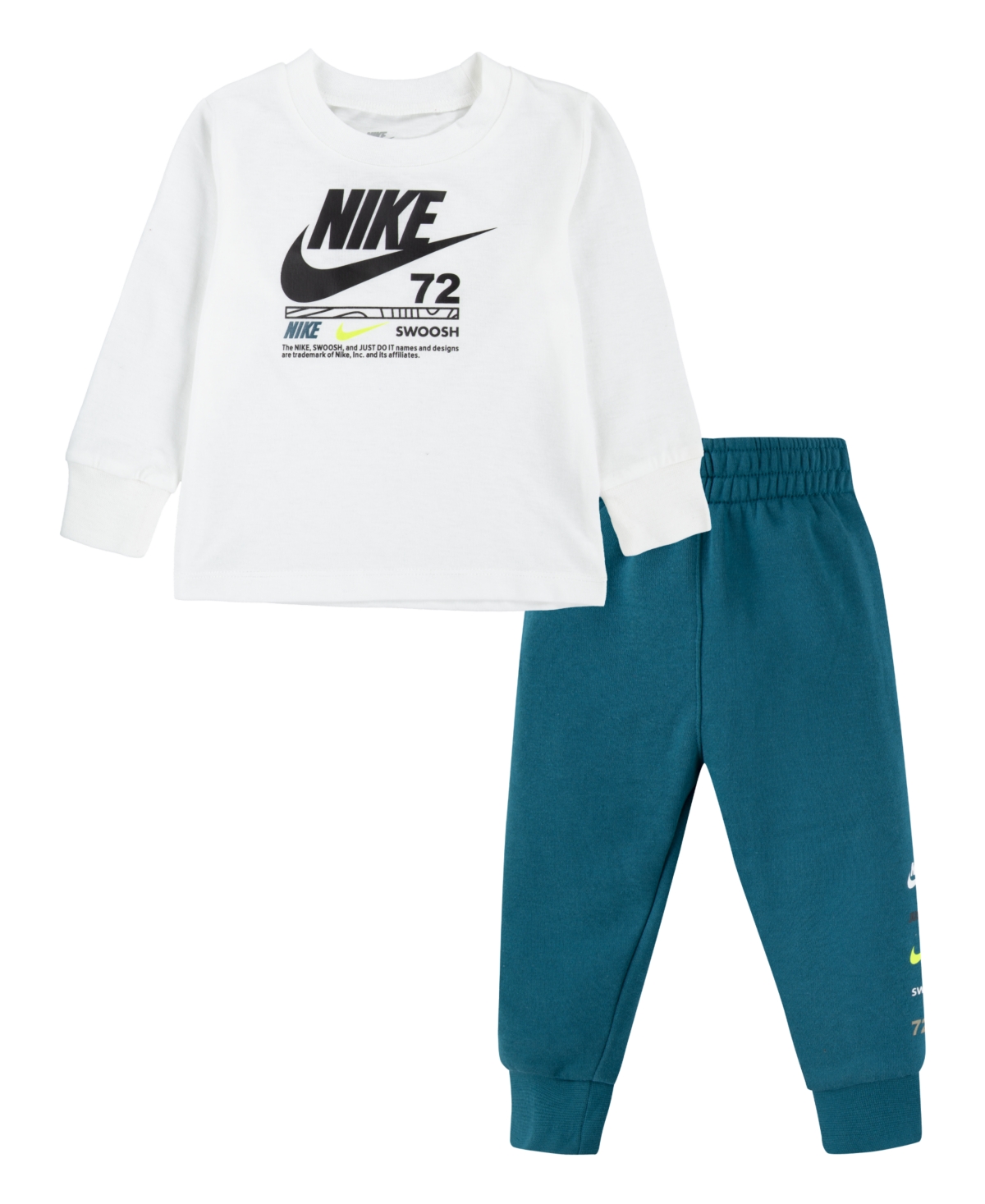 Nike Baby Boys Sportswear Club Illuminate T-shirt And Joggers Set, 2 Piece In Bright Spruce