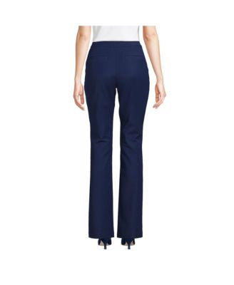 【INCHANT ME】[Skirt SET] Grid pin tuck boot cut slacks Lands' End Women's High Rise Bi Stretch Pintuck Boot Cut