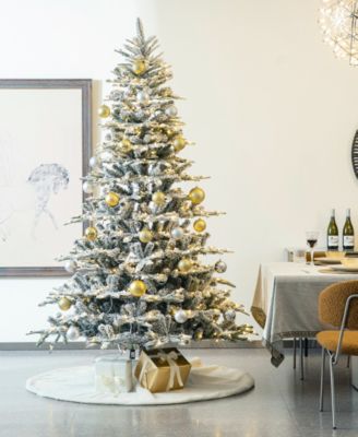 60”D Oversized Faux Fur Christmas Tree Skirt