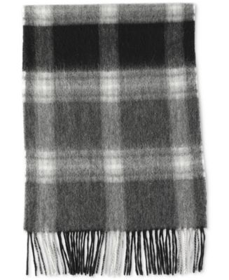 Club Room Men's Maxwell Plaid Cashmere Scarf, Created for Macy's