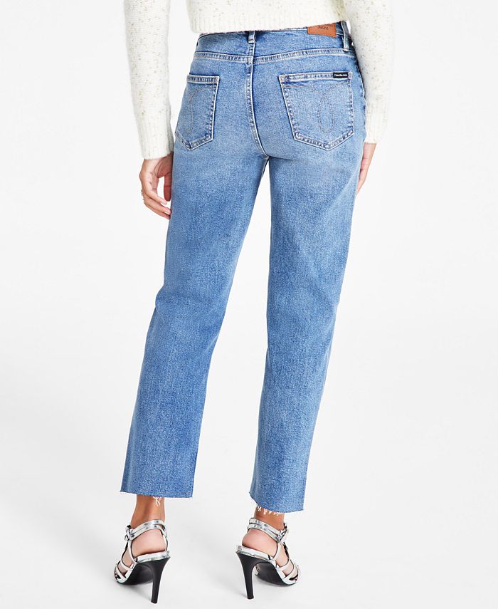 Calvin Klein Jeans Women's Straight-Leg Ankle Jeans - Macy's