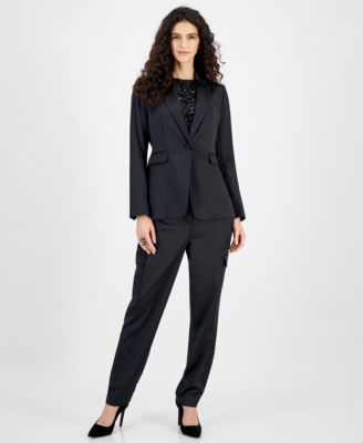 Bar III - Women's Satin Blazer, Sequined Top & Pants, Created for Macy's