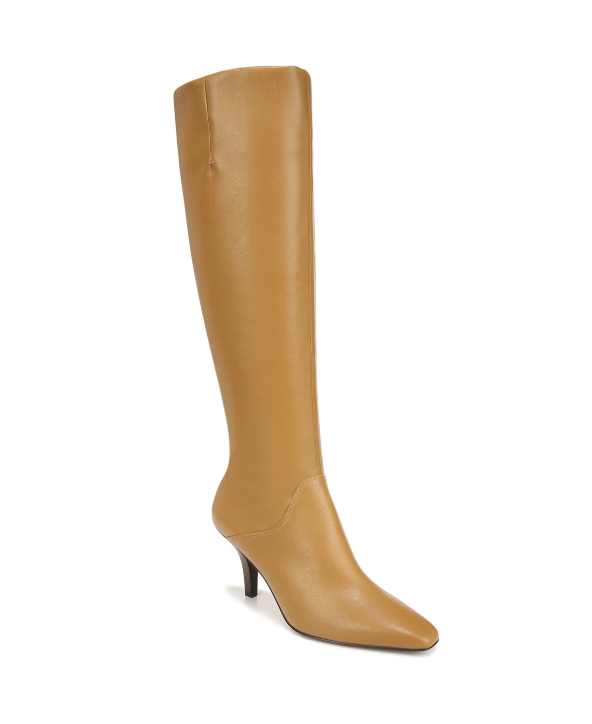 Lyla Knee High Boots - Camel Brown Faux Leather