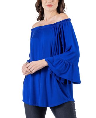 Women's Bell Sleeve Loose Fit Tunic Top