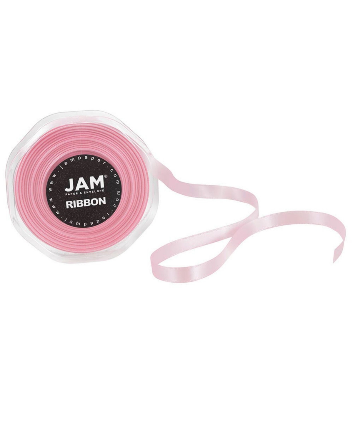 Shop Jam Paper Double Faced Satin Ribbon In Light Baby Pink,soft Pink