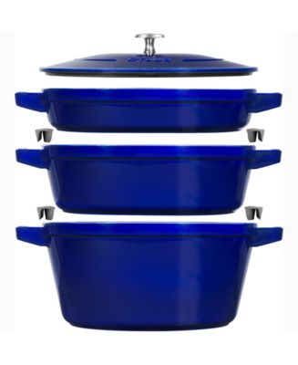 Staub Cast Iron 4-Piece Stackable Set - Macy's