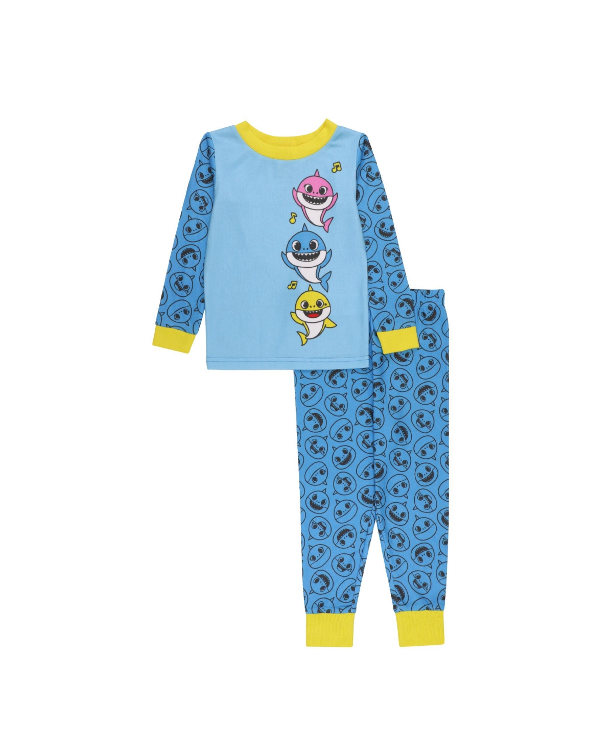 Baby Shark Kids' Toddler Boys Top And Pajama, 2 Piece Set In Assorted