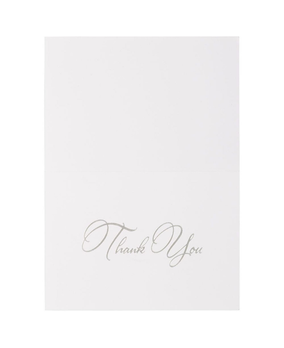 Jam Paper Thank You Card Sets In Silver Foil