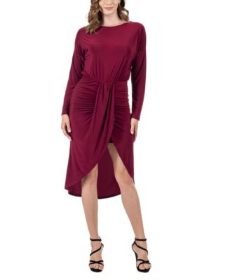 Women's Long Sleeve Knee Length Dress