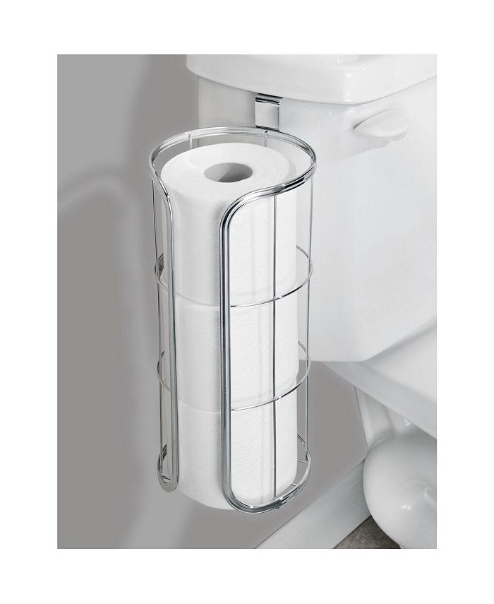 mDesign Metal Over the Tank Toilet Tissue Paper Roll Holder Macy's