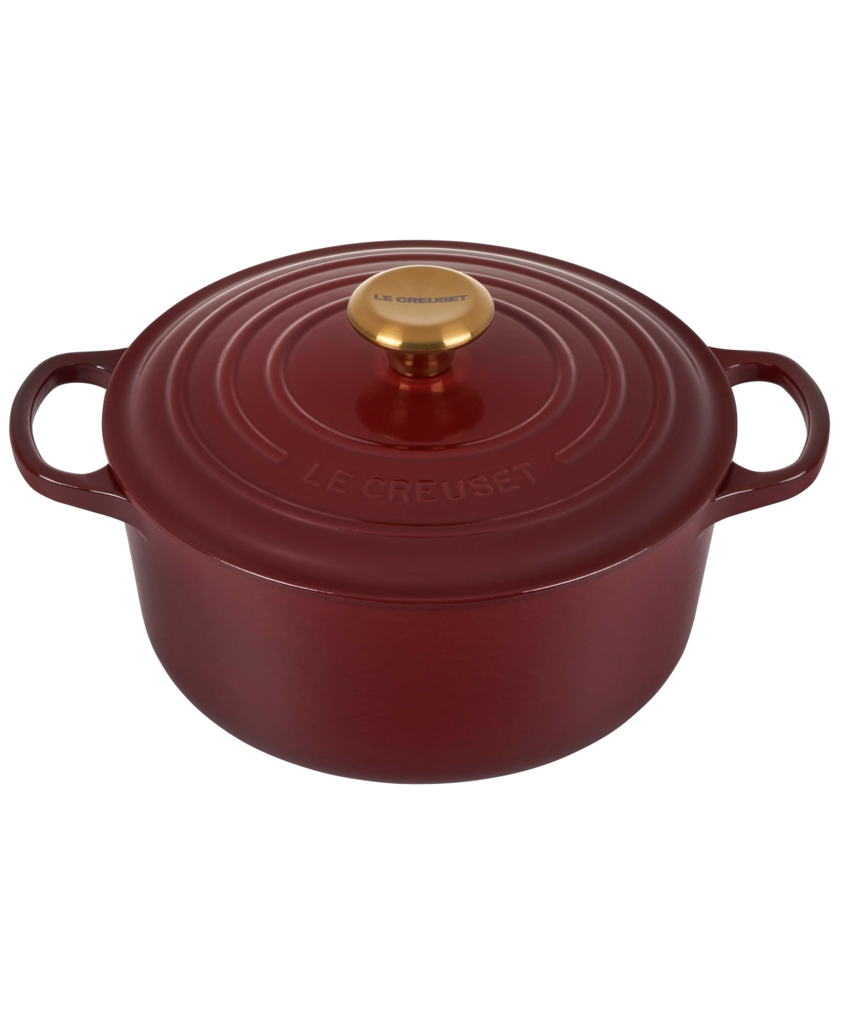 Le Creuset 4.5-qt. Signature Enameled Cast Iron Round Dutch Oven In Rhone