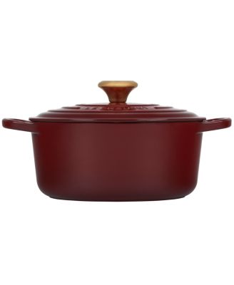Signature Enameled Cast Iron 5.5 Qt. Round Dutch Oven
