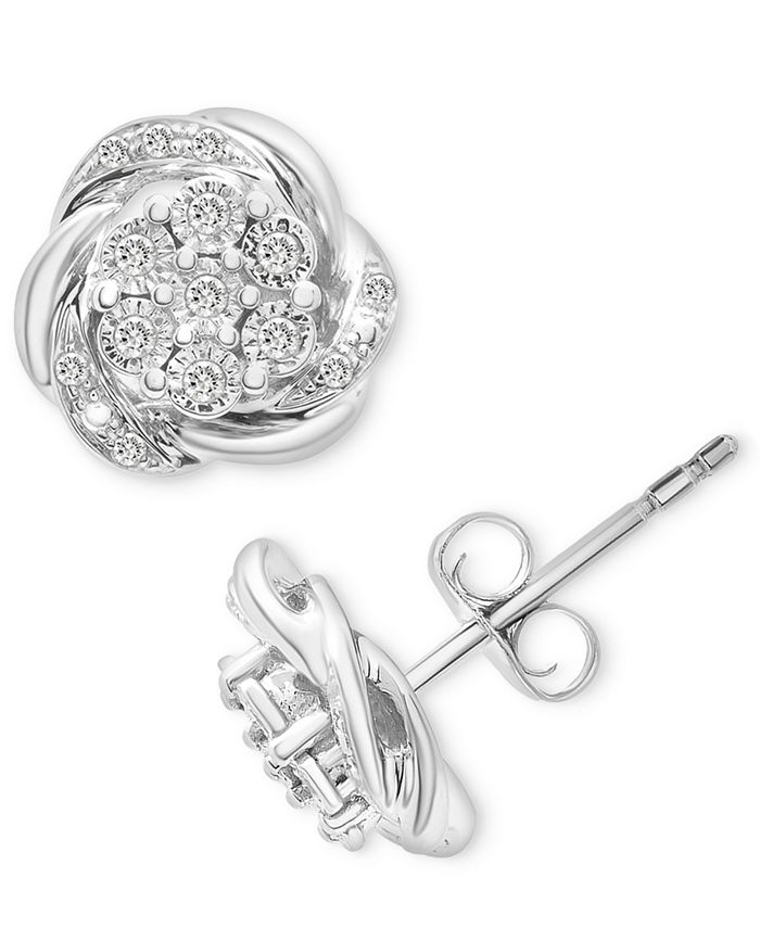 Macy's bonus buy diamond earrings top