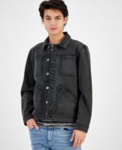 Black denim jacket sales macys