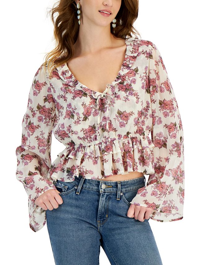 Pull à Manches Longues Imprimé Chatons - Self Esteem - Taille M - Occasion Très Bon état