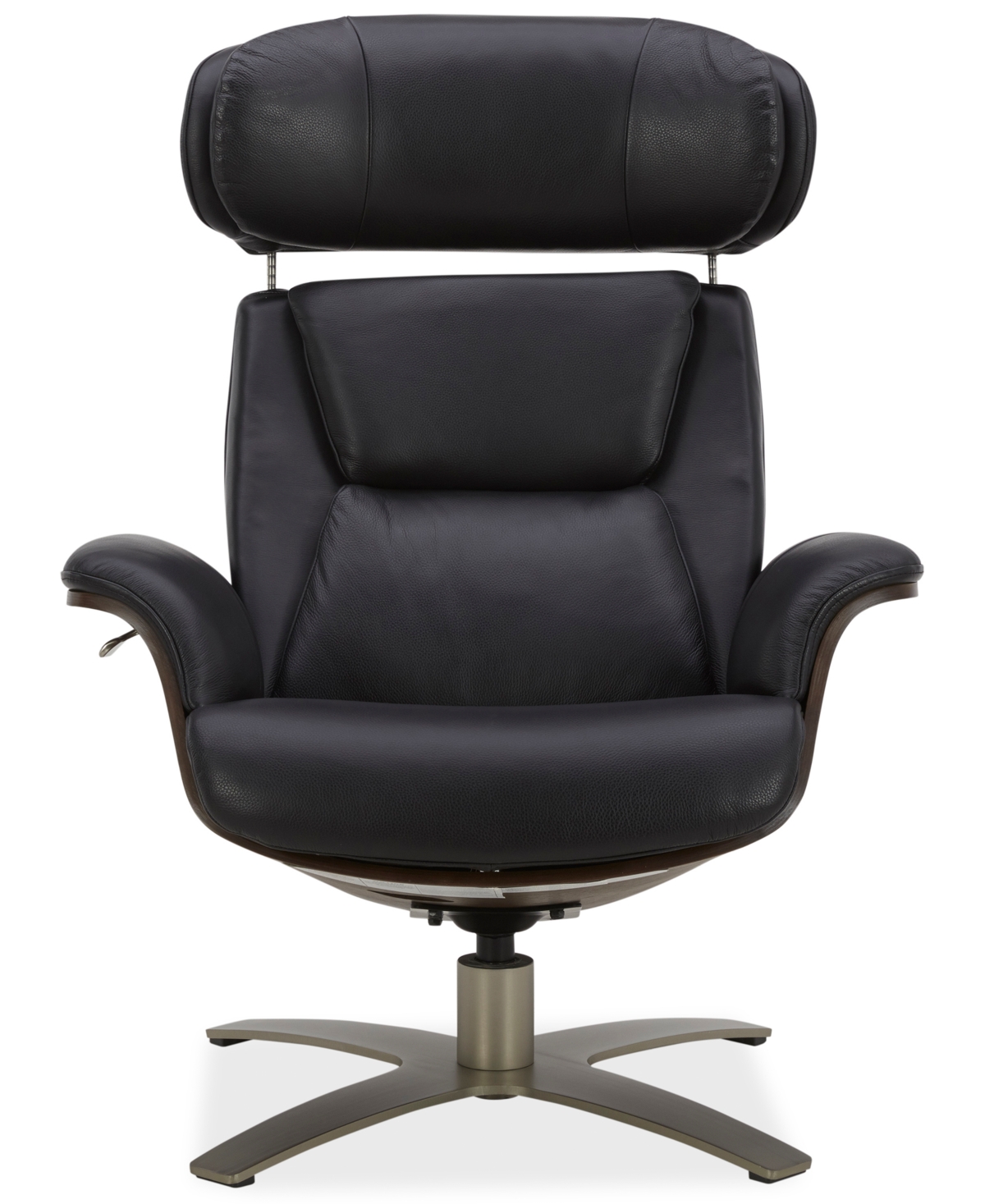 Janer Leather Swivel Chair, Created for Macy's