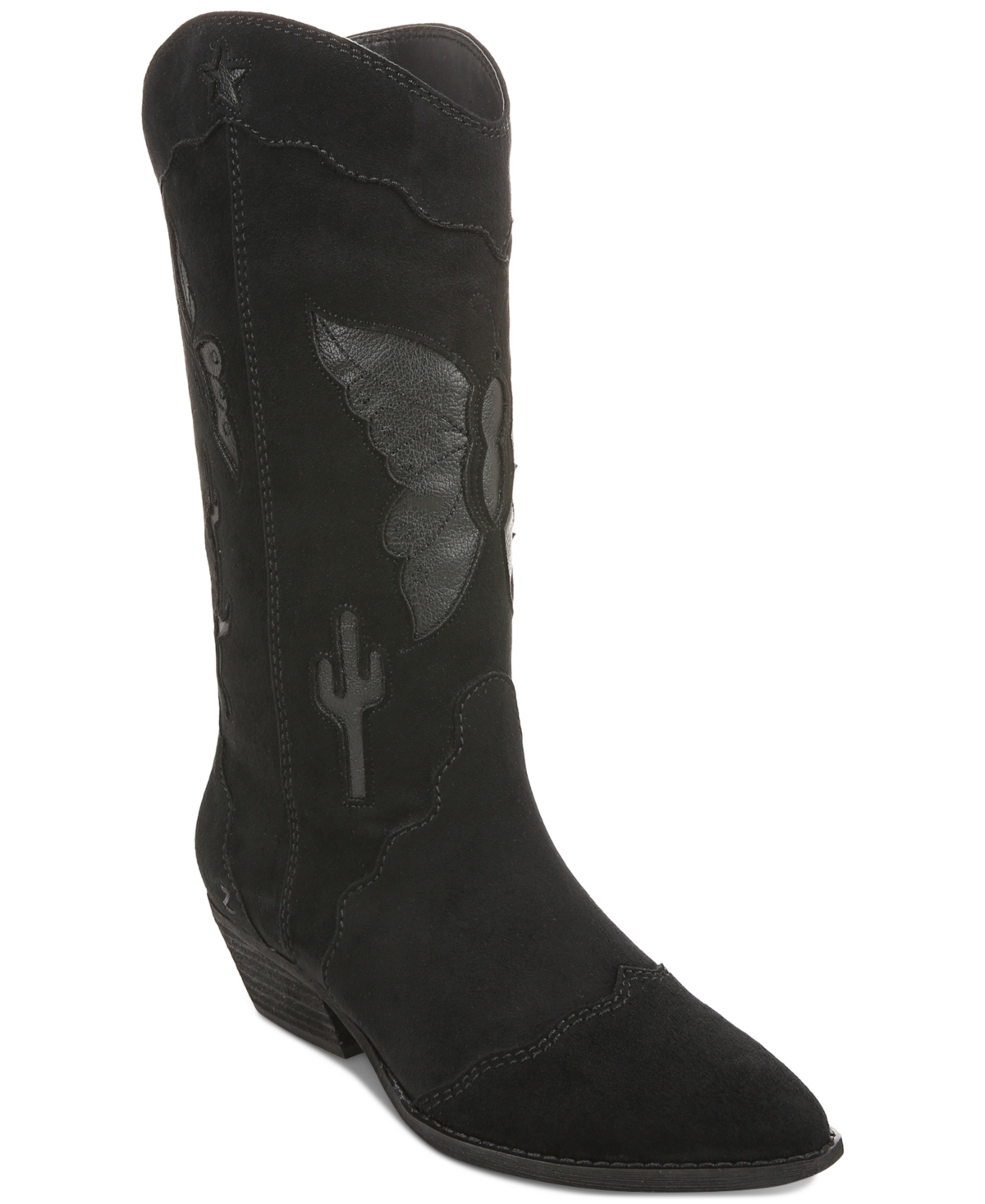 Women's Maye Desert Pull-On Cowboy Boots - Black