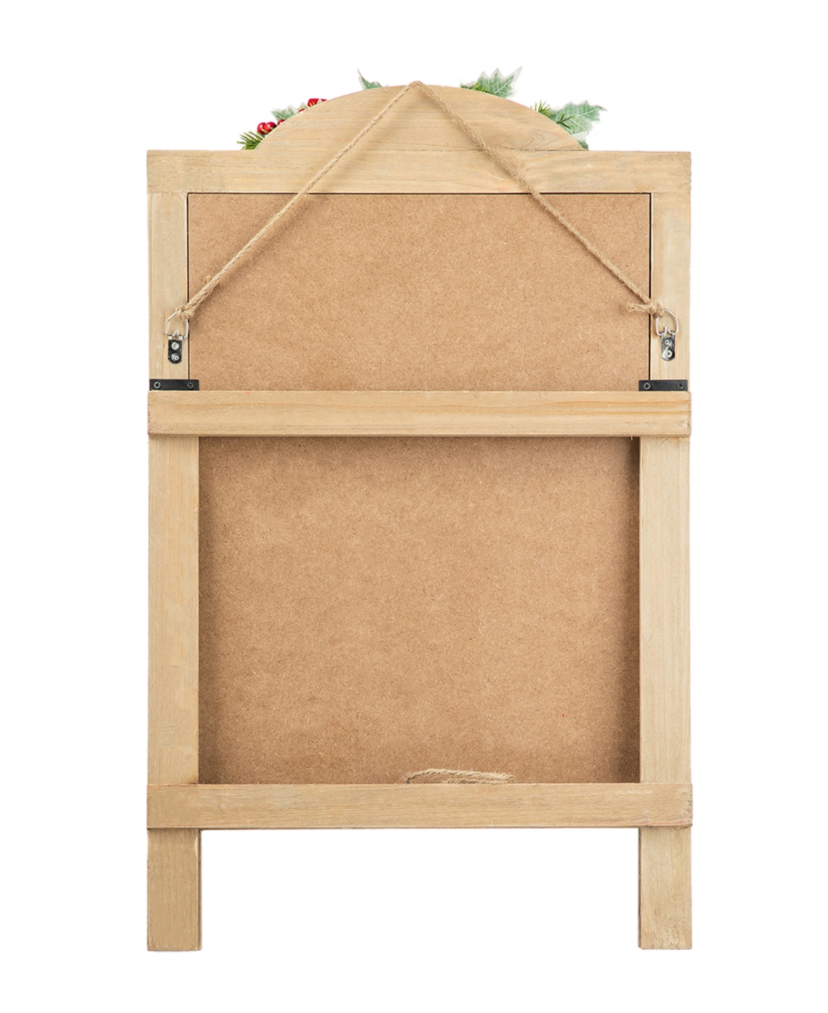 Shop Glitzhome 23.75" H Wooden "have A Holly Jolly Christmas" Easel Porch Decor In Multi