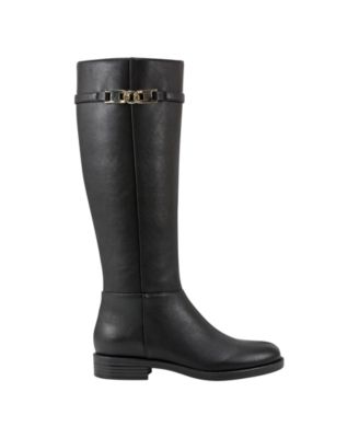 Bandolino Women's Romi Round Toe Side Zip Knee High Riding Boots - Macy's