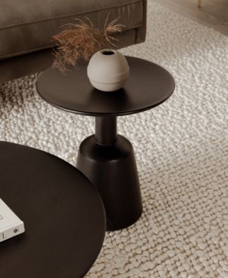 Nels 18" Wood Round End Table