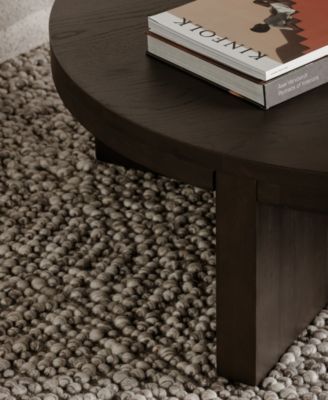 Folke 38" Oak Round Coffee Table