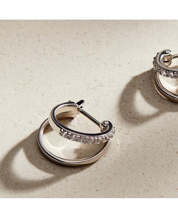 Ana Luisa Double Hoop Earrings - Toda Silver - Macy's