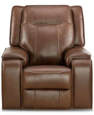 CLOSEOUT! Hansley 39" Zero Gravity Leather Power Recliner, Created for Macy's