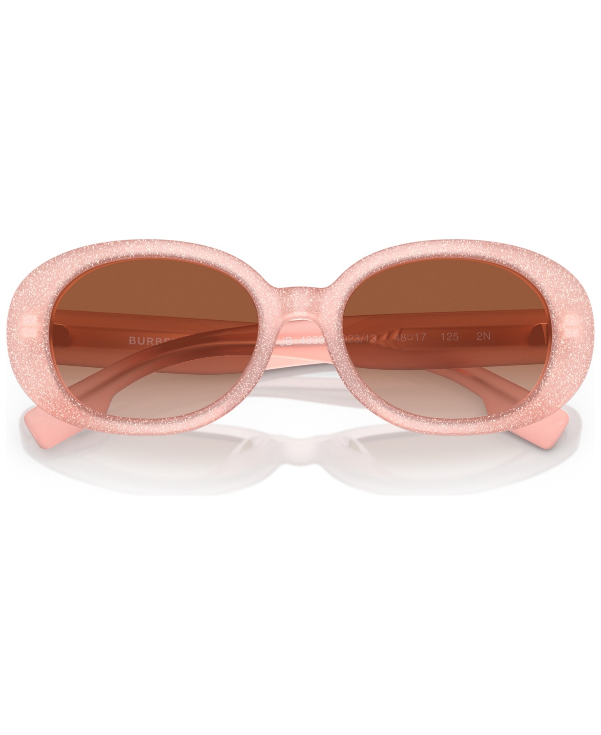 Burberry Kids Sunglasses, Gradient Jb4339 (ages 7-10) In Top Glitter On Opal Pink