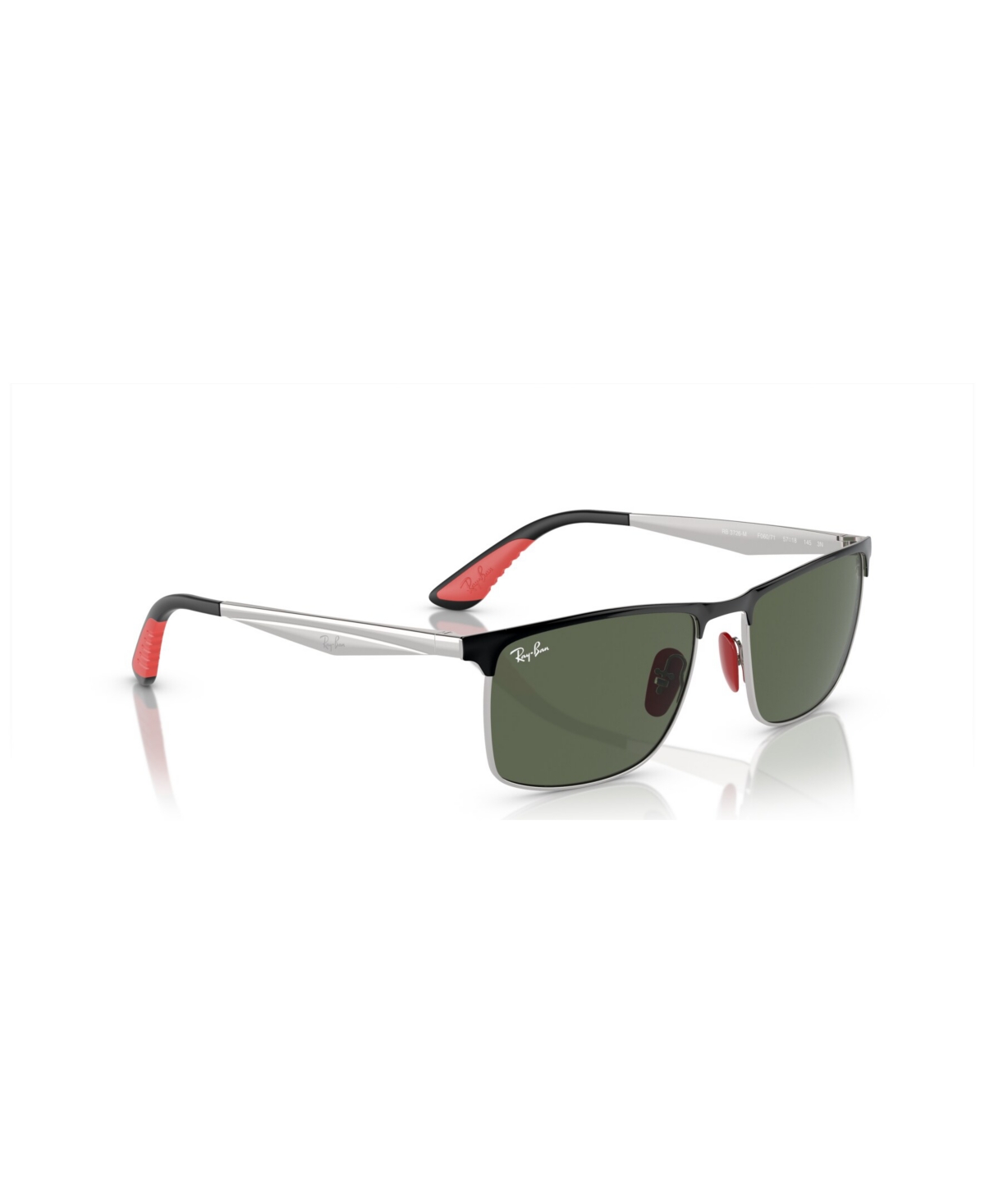 Shop Ray Ban Unisex Sunglasses Rb3726m In Black On Silver
